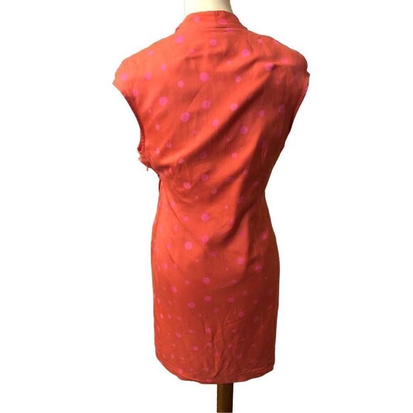 Crossing Pointe silk faux wrap polka dot dress - Picture 6 of 9